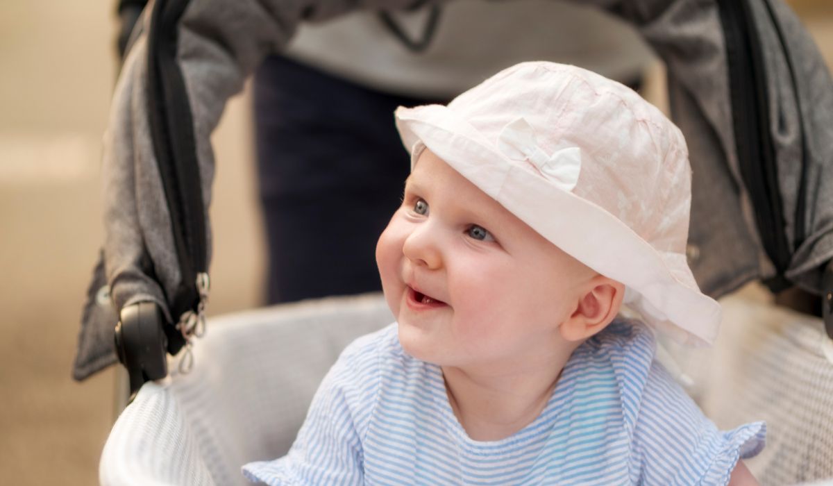 Baby in pram