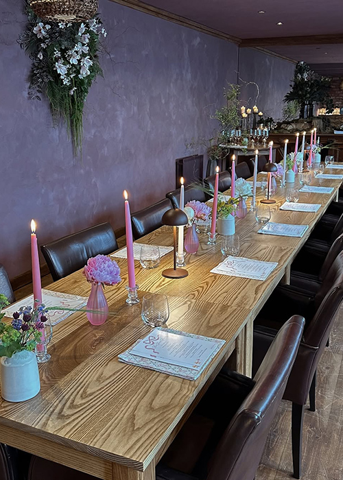 The baby shower decor was pink and floral. Pic: Niamh O'Sullivan/Instagram