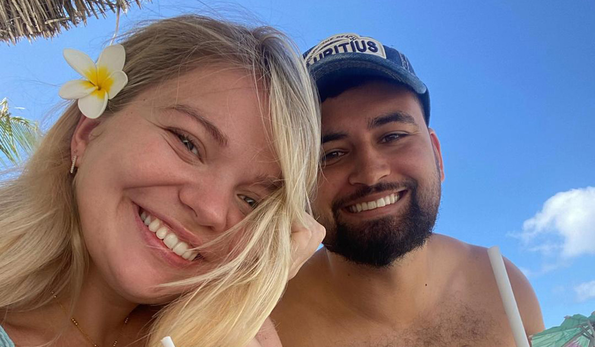 Georgia and Chris Brown. Pic: TikTok/gettingreadywithteddy