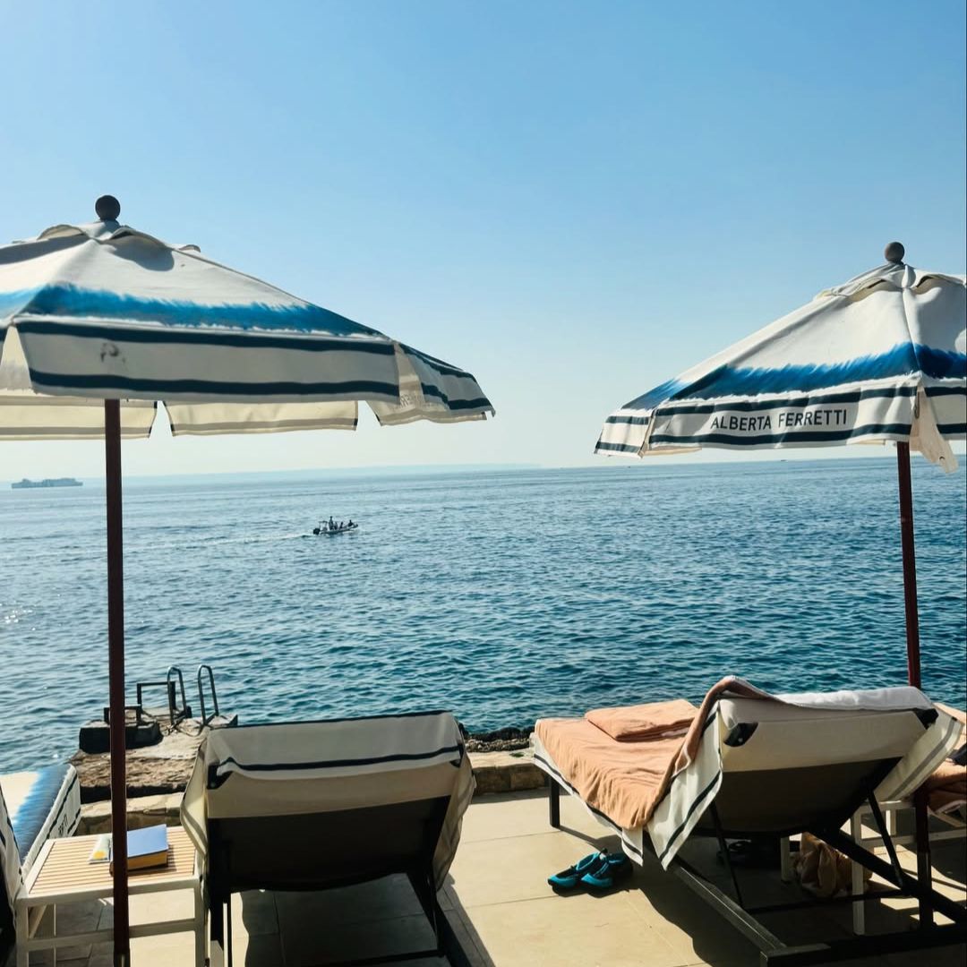 Jess Redden and Rob Kearney's holiday spot over looking the water