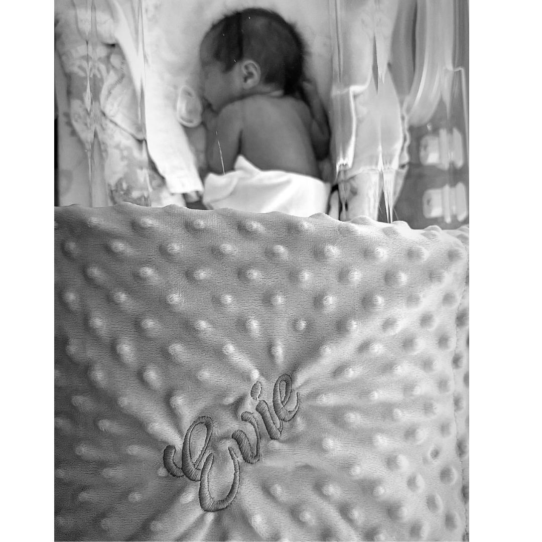 Rachel Gorry's twin girl Evie