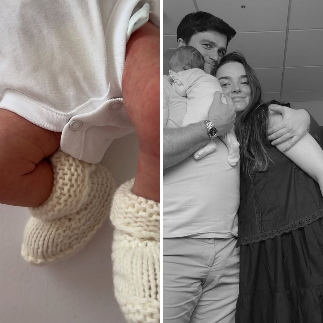 Niamh O'Sullivan and her husband with their daughter