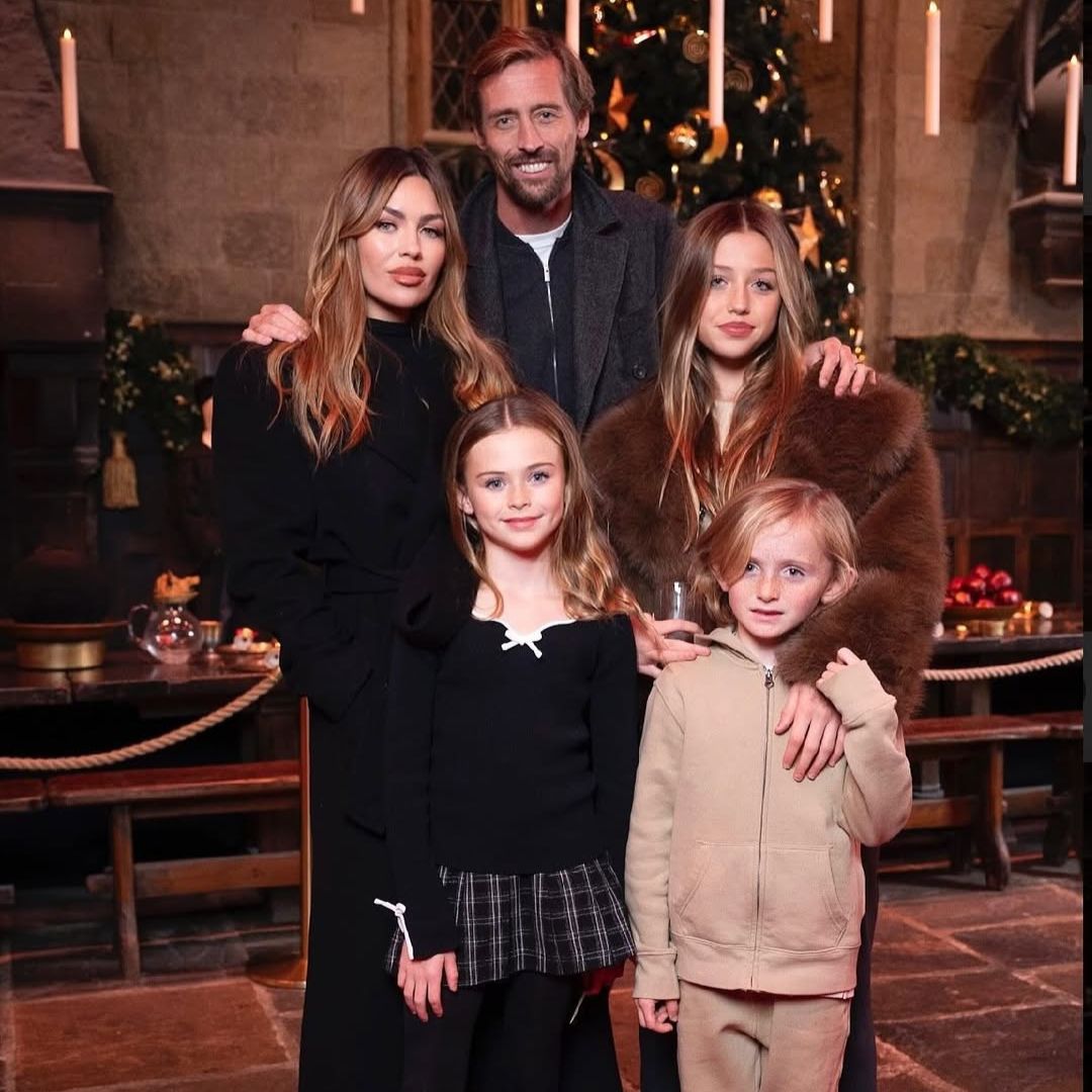 Peter Crouch, Abbey Clancy and their kids at Christmas