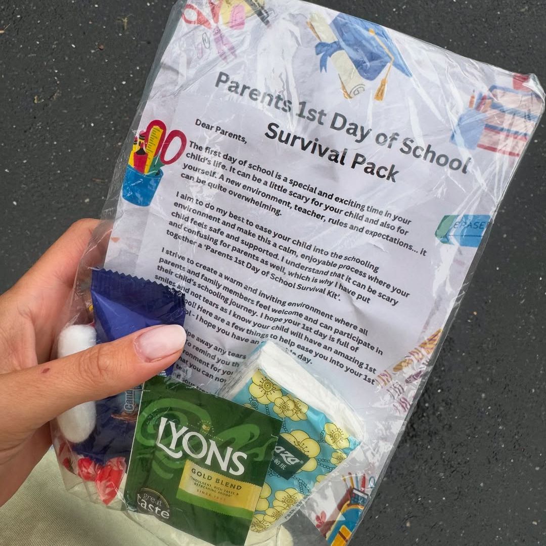 Glenda Gilson's Parents 1st Day Of School Survival Kit