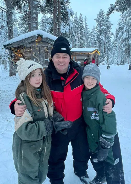 Neven Maguire and his children