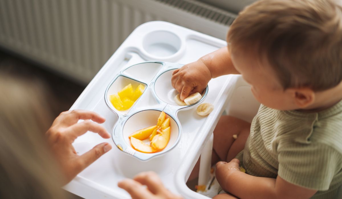 Toddler eating