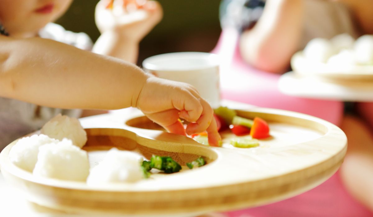 Toddler eating