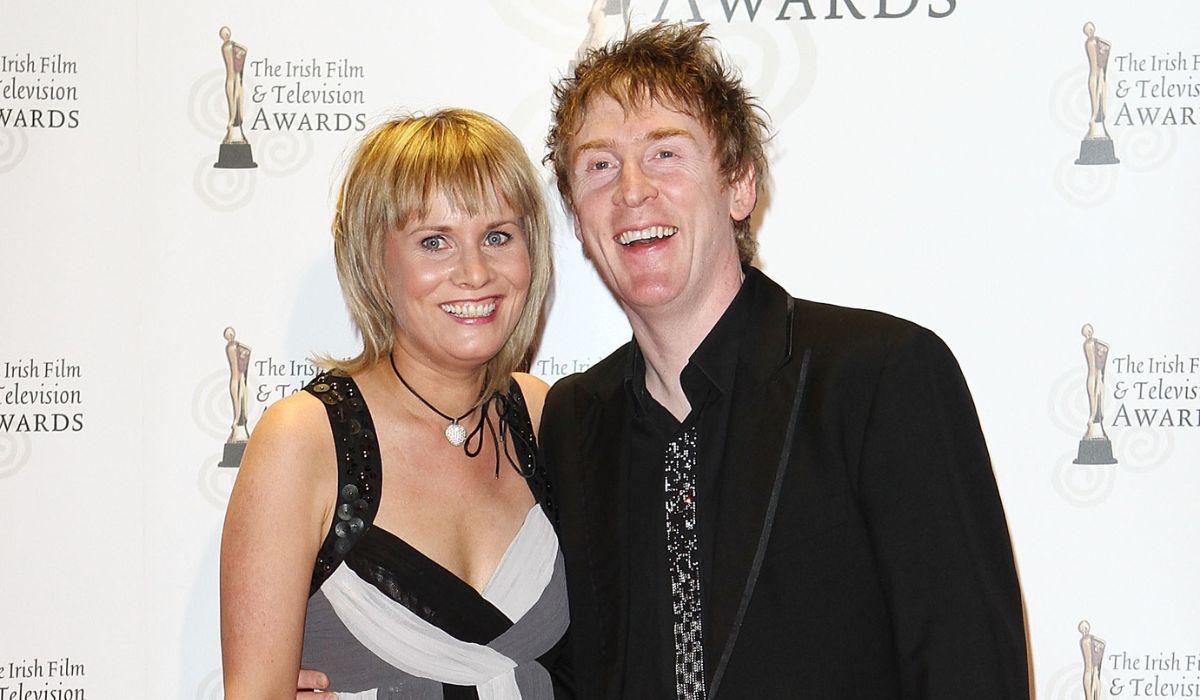 Hector Ó hEochagáin and wife Dympna on the red carpet