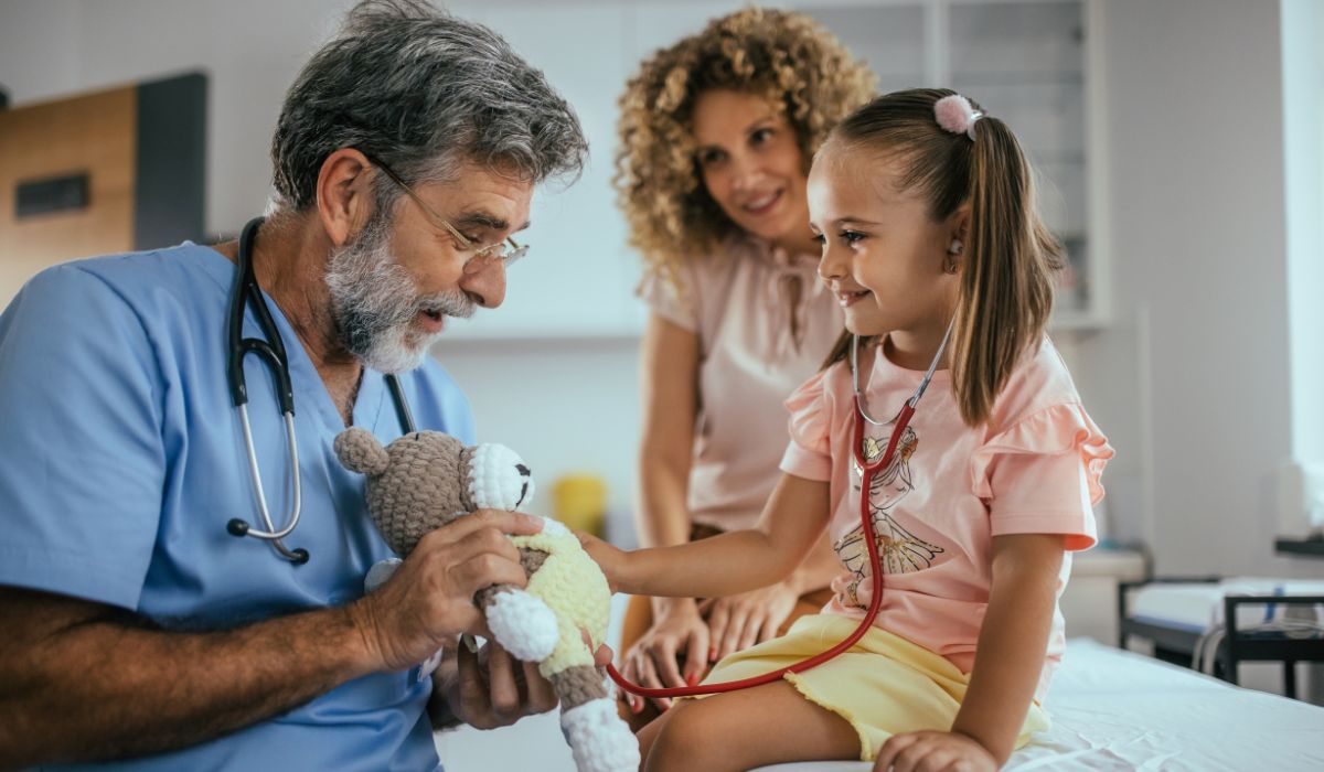Family at a doctor