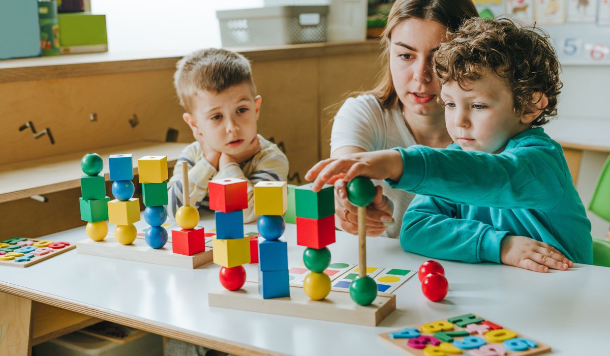 kids in preschool