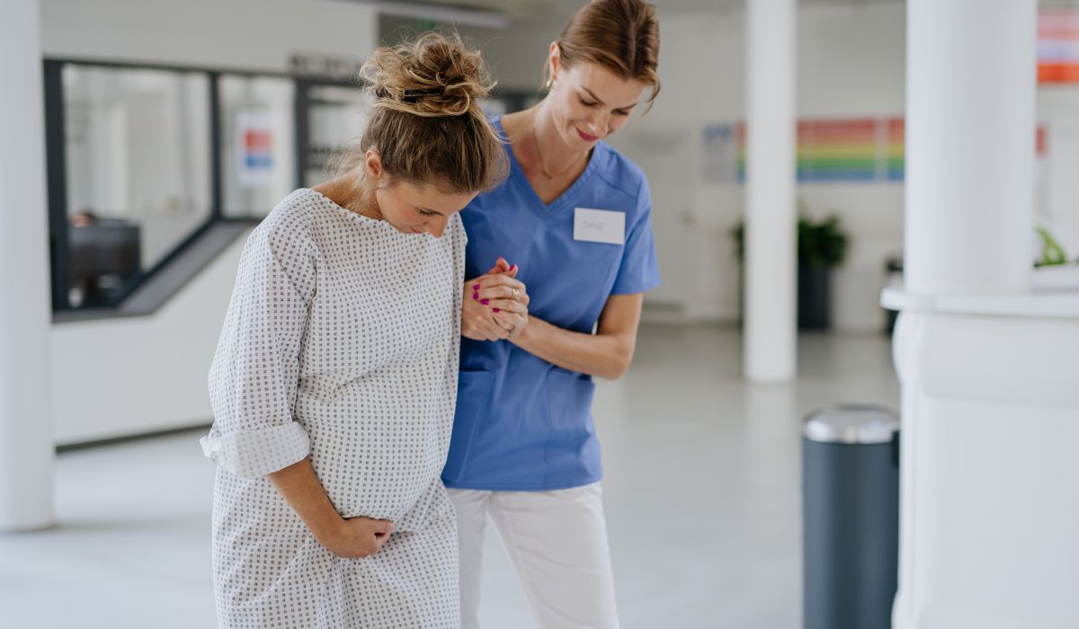 Woman in labour