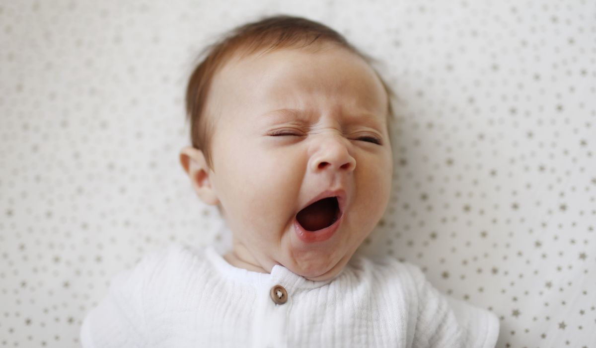 Yawning baby