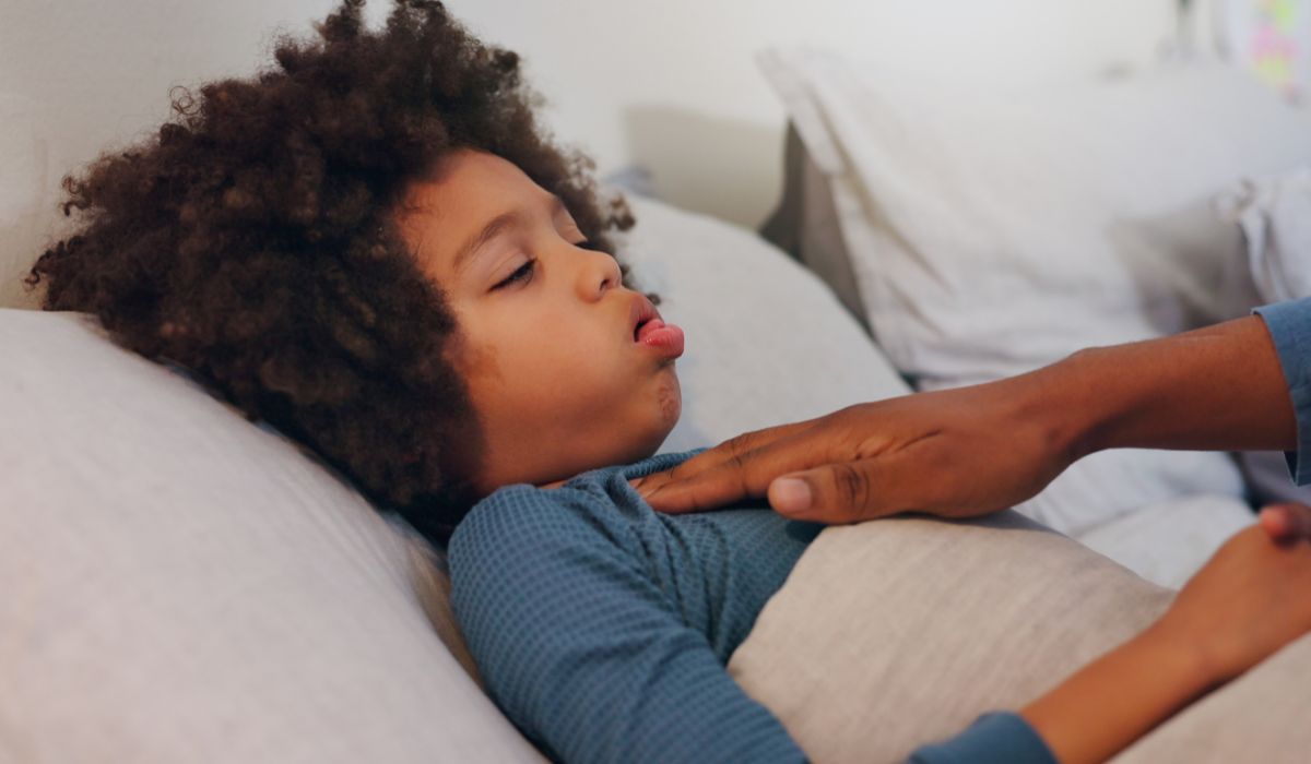 Child with a cold