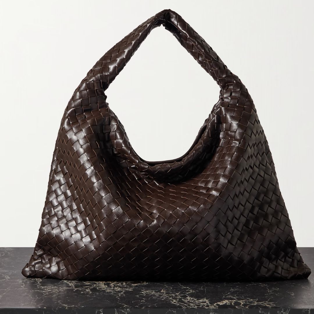 Bottega Vaneta Hop Large Intrecciato Leather Tote