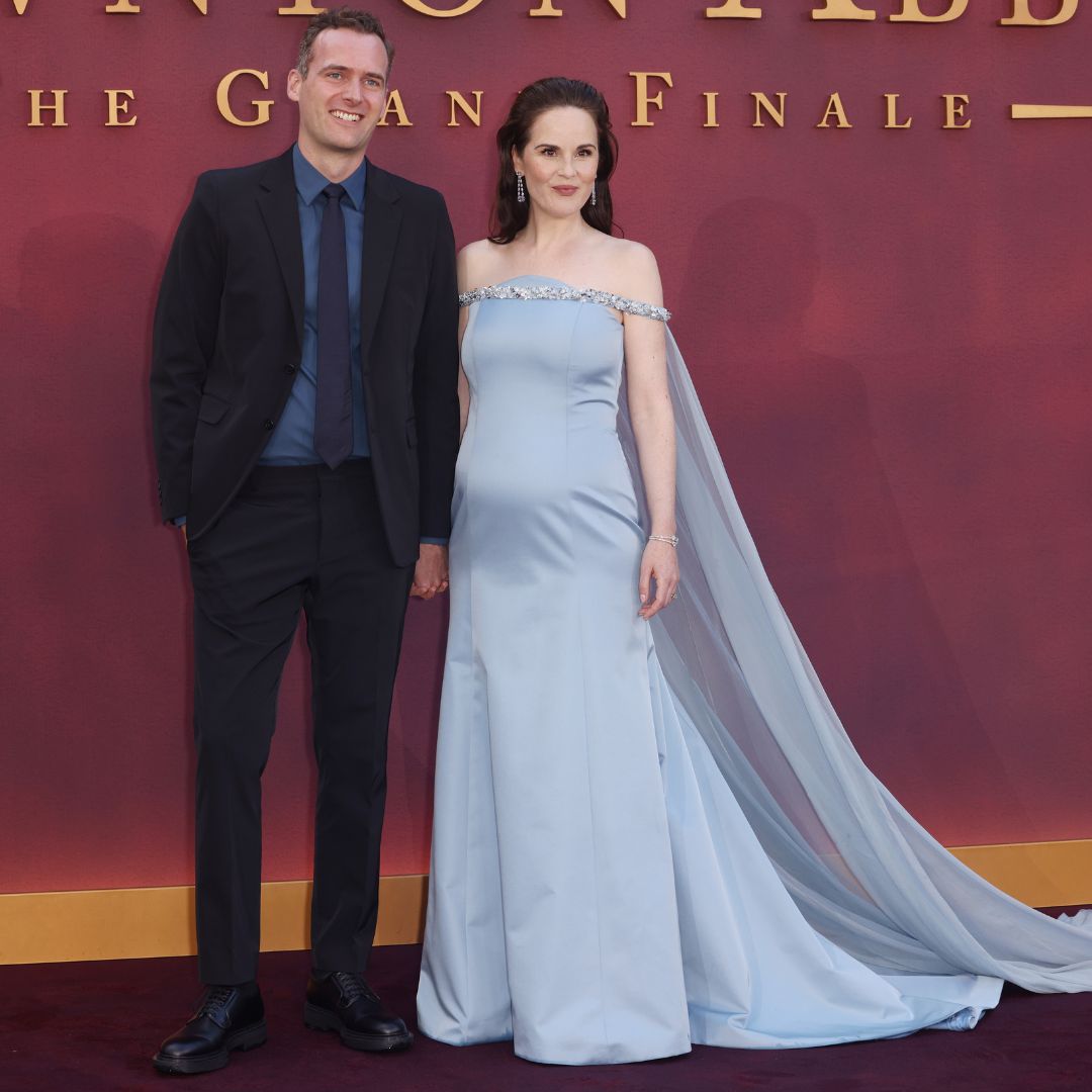 Michelle Dockery and her husband at Downton Abbey: The Grand Finale premiere