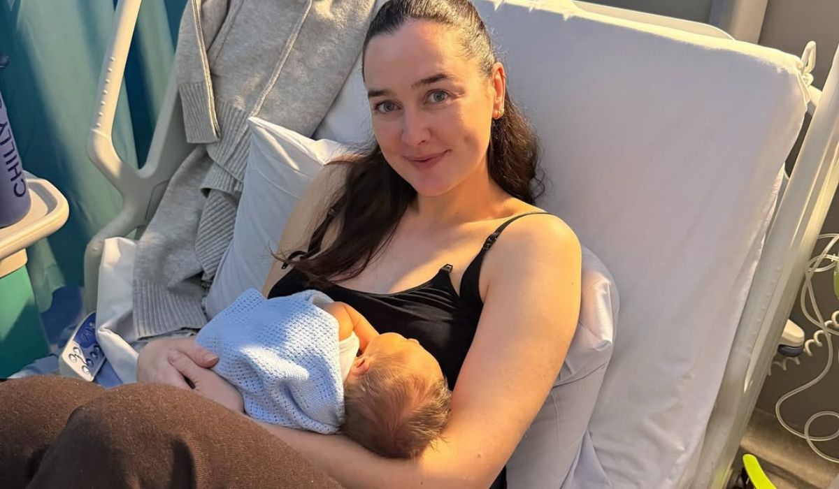 Rachel Purcell and her son