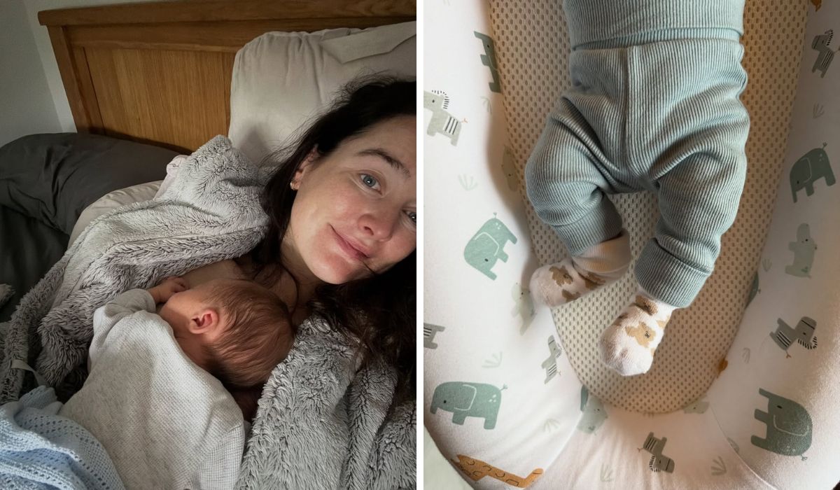 Rachel Purcell and her son