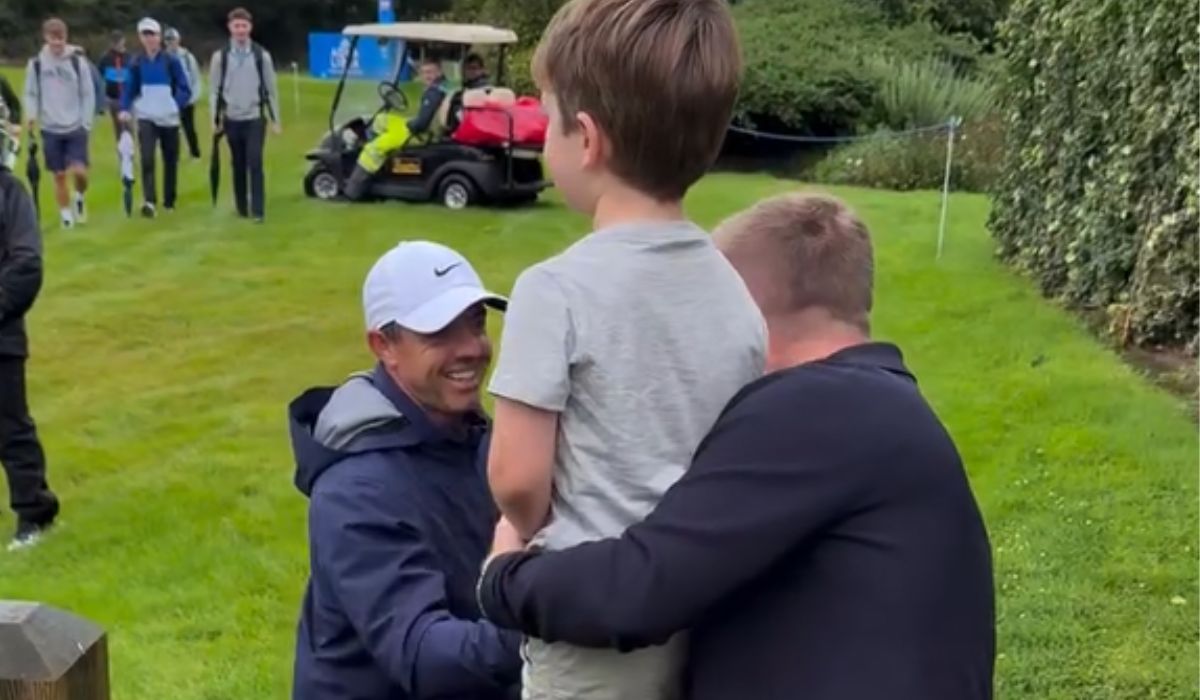 Rory McIlroy, Brian Ormond and Billy Ormond