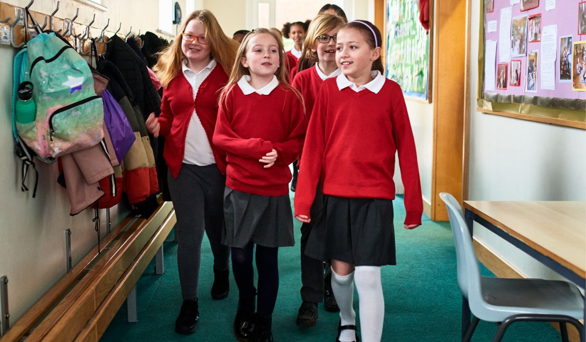 Students in uniform