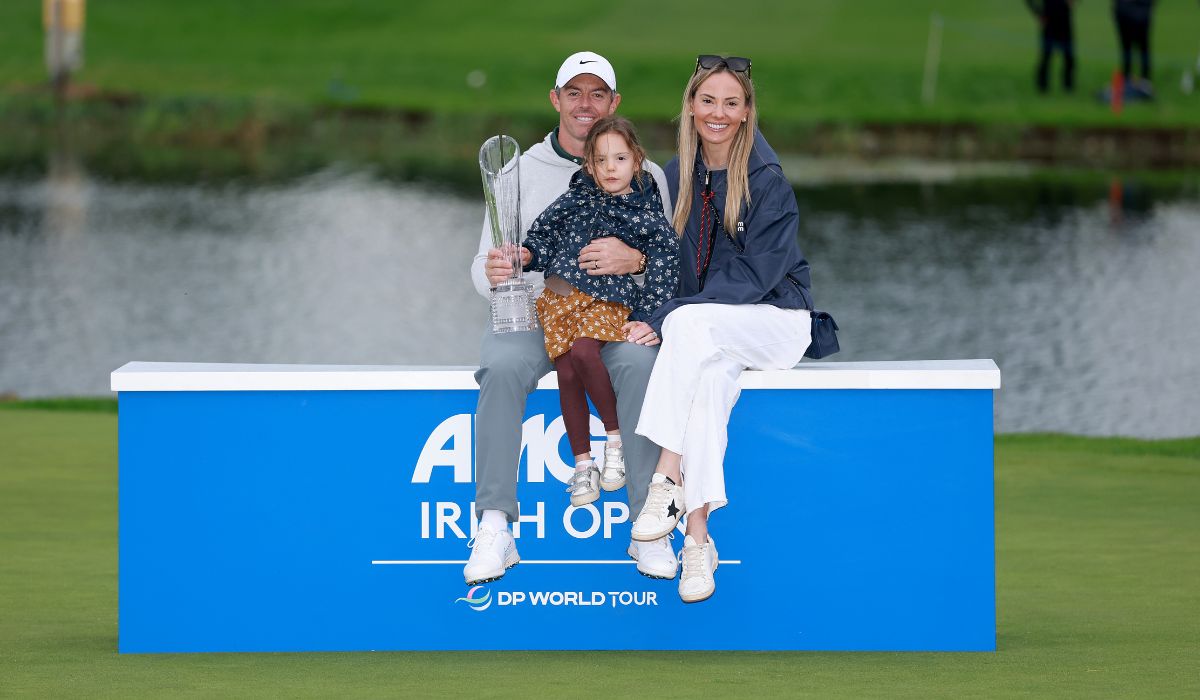Rory McIlroy with wife Erica and daughter Poppy at K Club