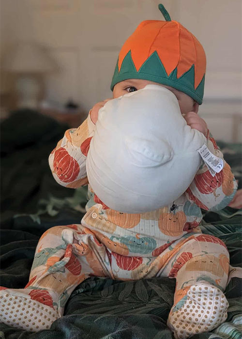 Alex at 11 months old wearing his first Halloween-themed outfit. Pic: Supplied
