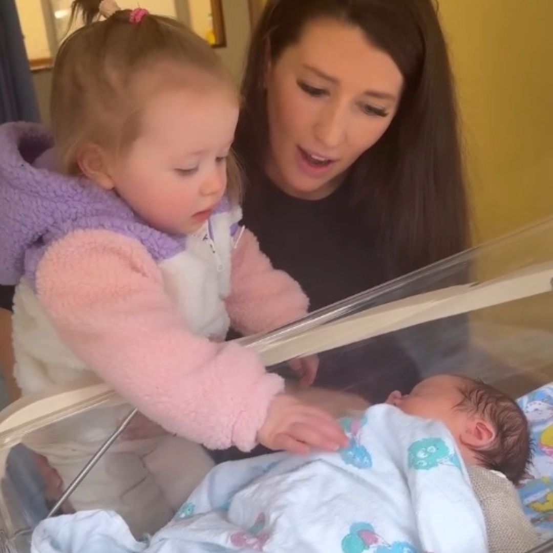 Tadhg Fleming's wife Allanah, daughters Rae and Flo