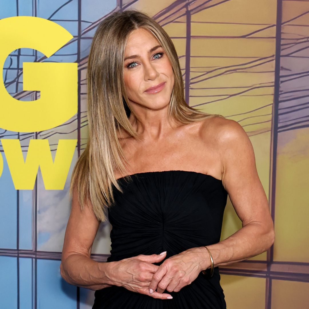 Jennifer Aniston in a black dress