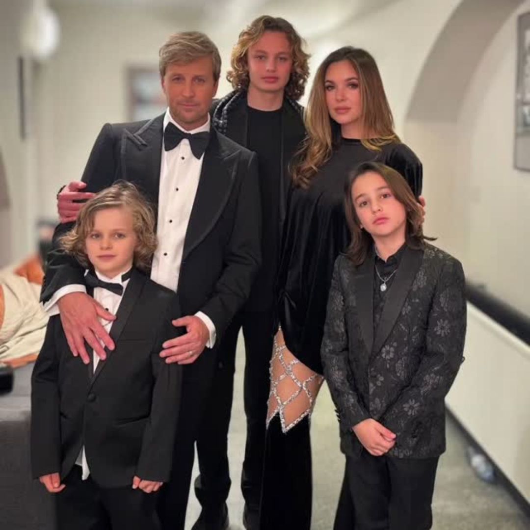 Kian Egan and his family in London