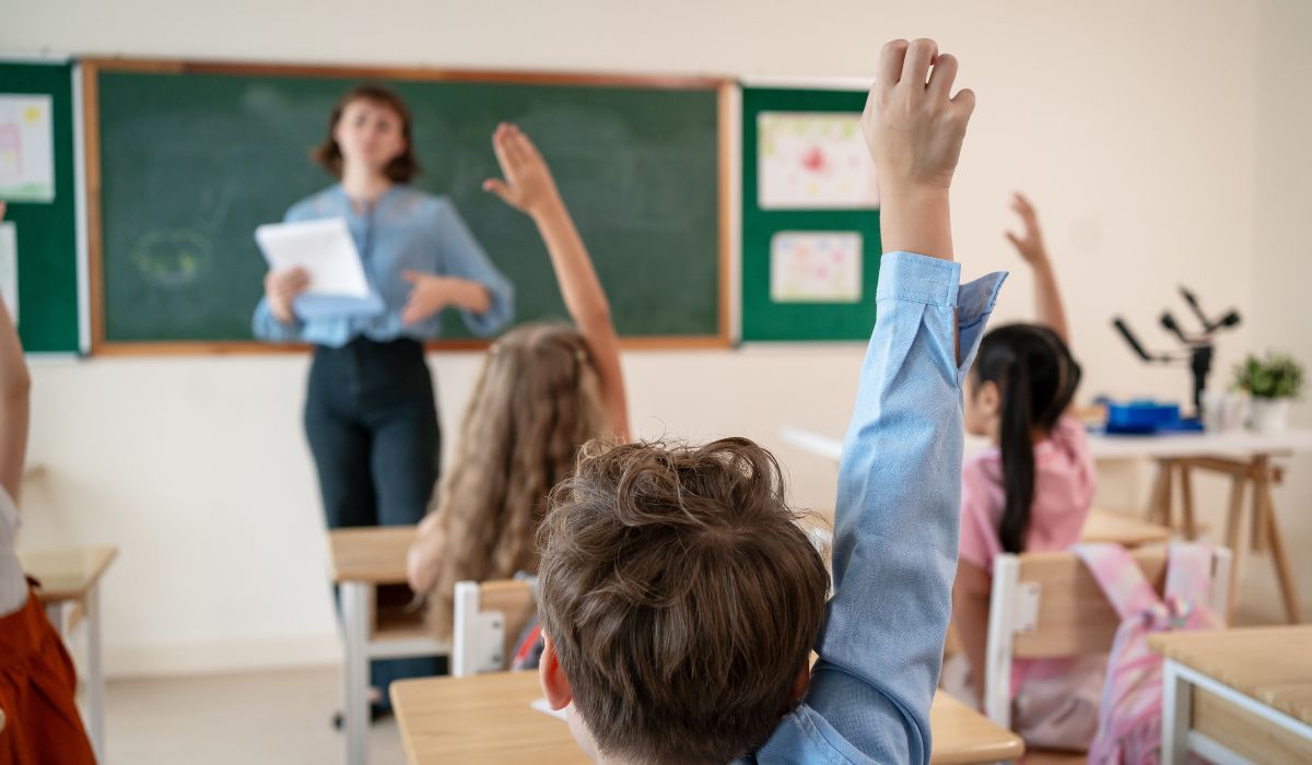 Teacher in classroom