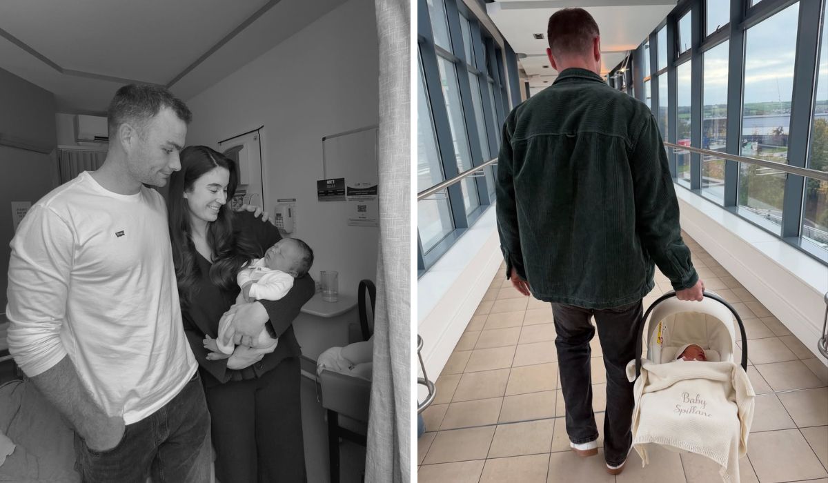Aoife O'Sullivan, Colm Spillane and their son Harry