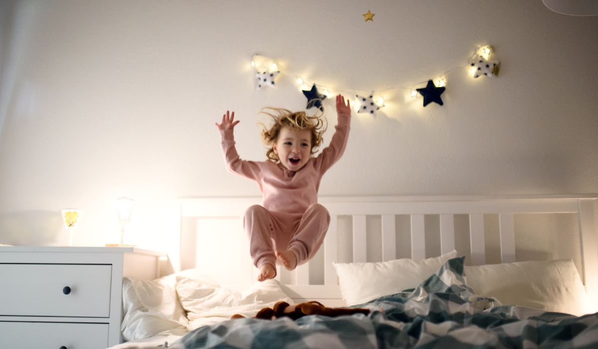 Toddler at bedtime