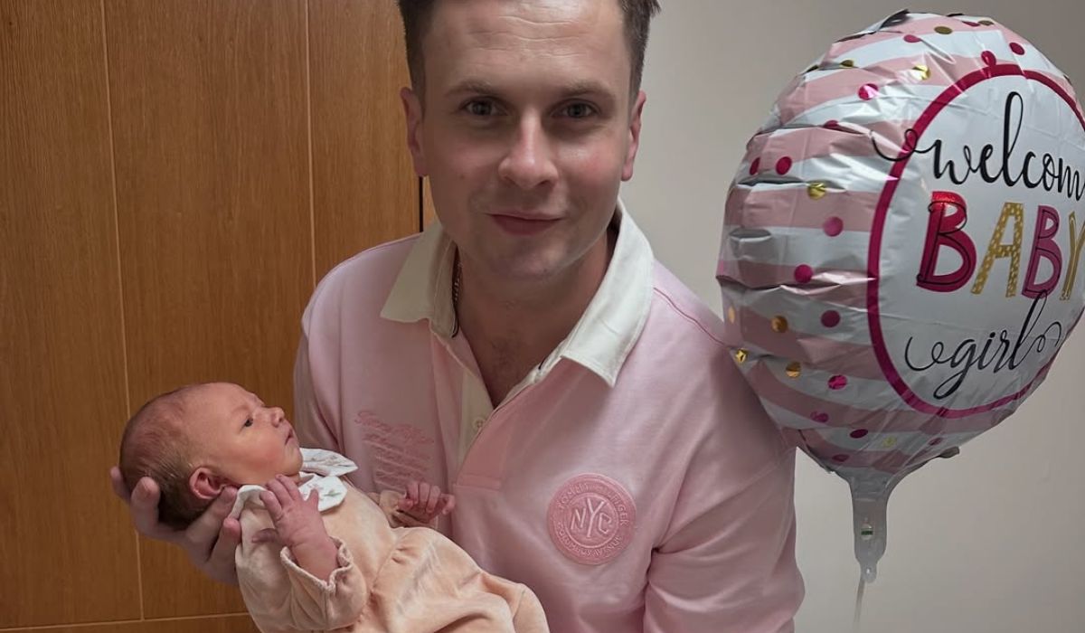 Mark Mehigan and baby Rosie