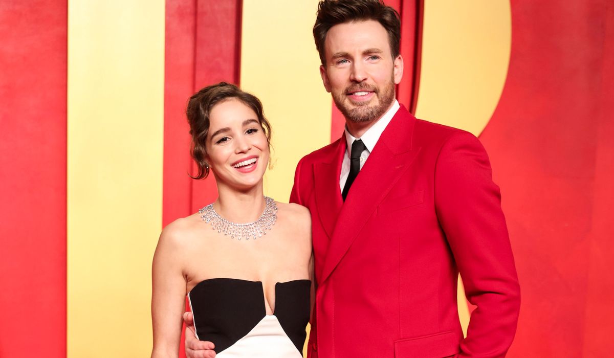 Alba Baptista and Chris Evans attend the 2024 Vanity Fair Oscar Party. PIC: Getty Images