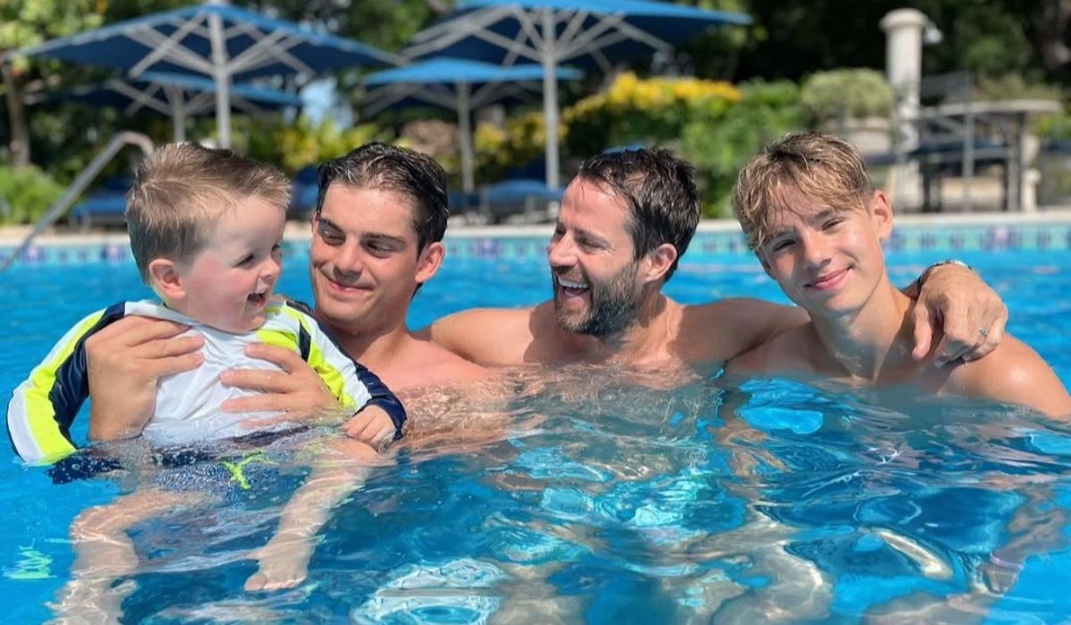 Jamie Redknapp and his children