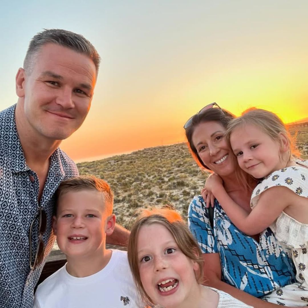 Johnny Sexton and his family