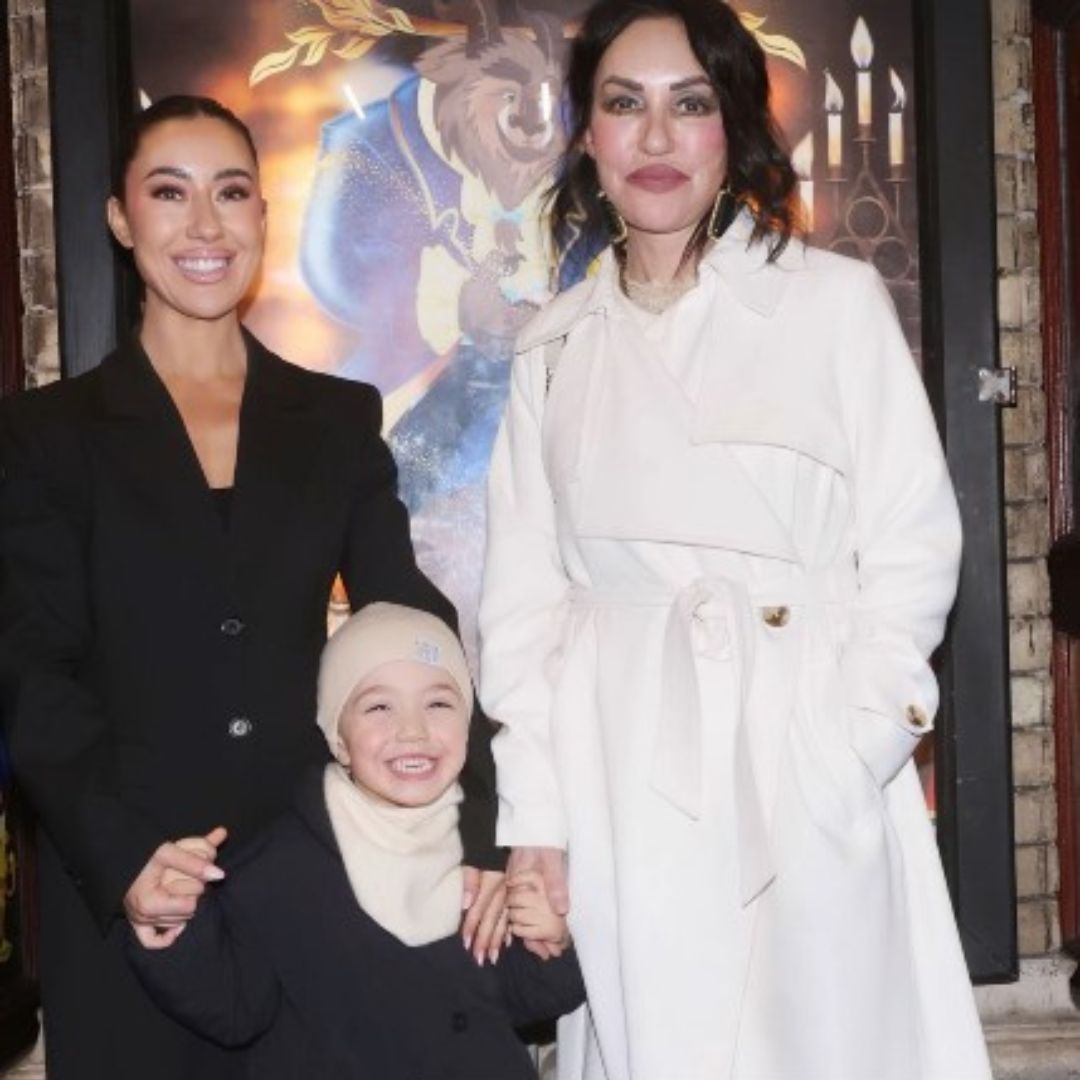 Lottie Ryan with her mother and son