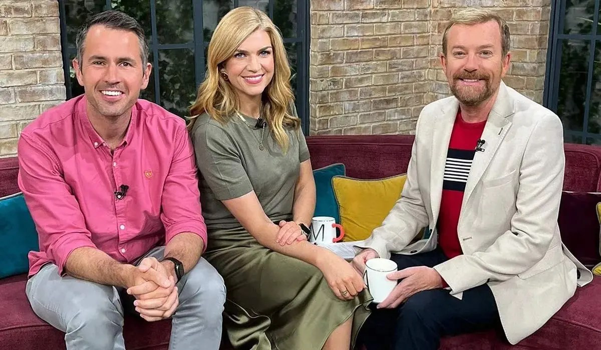 Kieran Cuddihy, Muireann O'Connell and Alan Hughes. Pic: Ireland AM/X