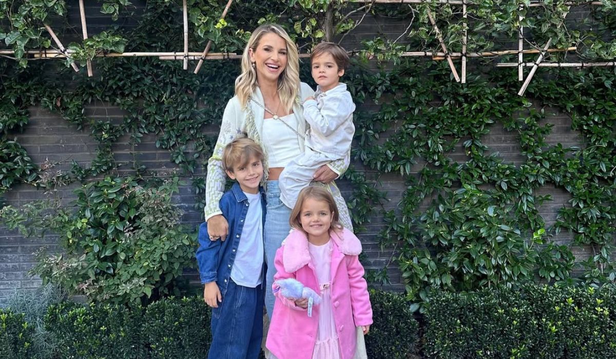 Vogue Williams with her kids Theodore, Gigi and Otto