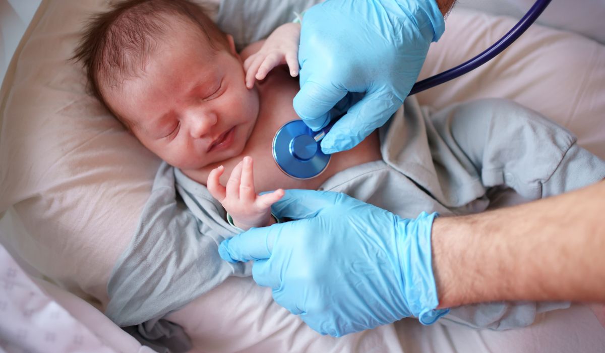 Baby in hospital