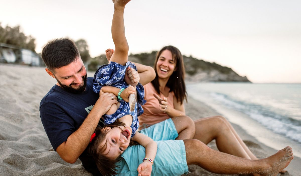 Parents with their child