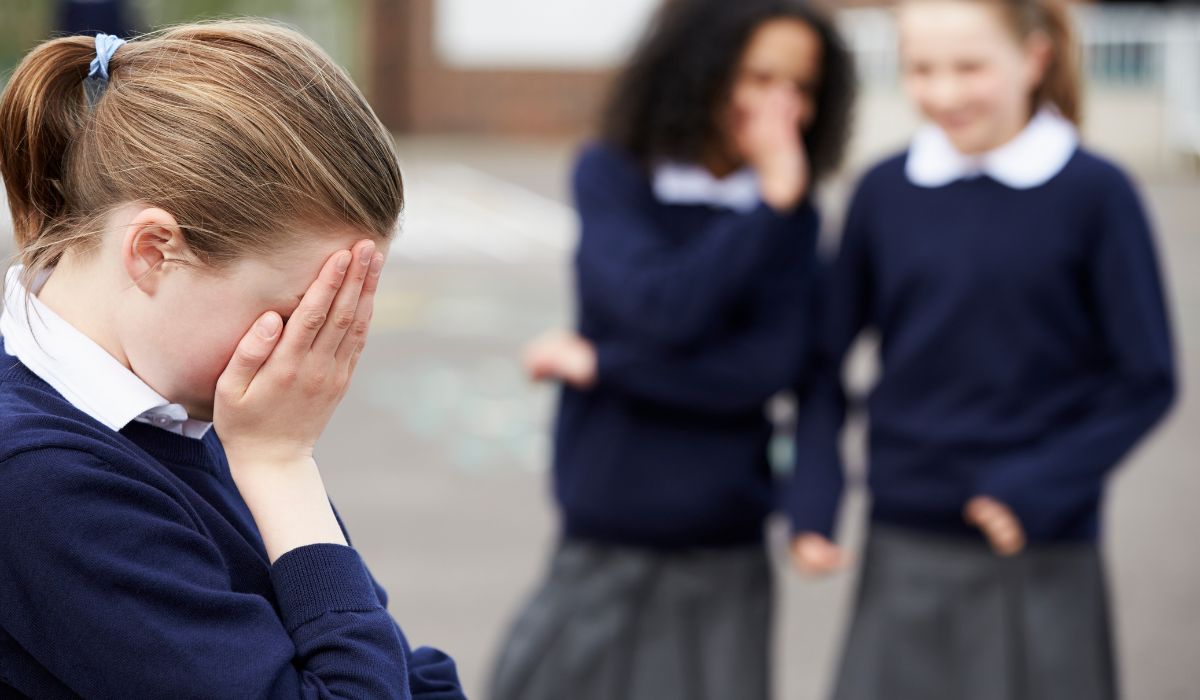 girl being bullied at school