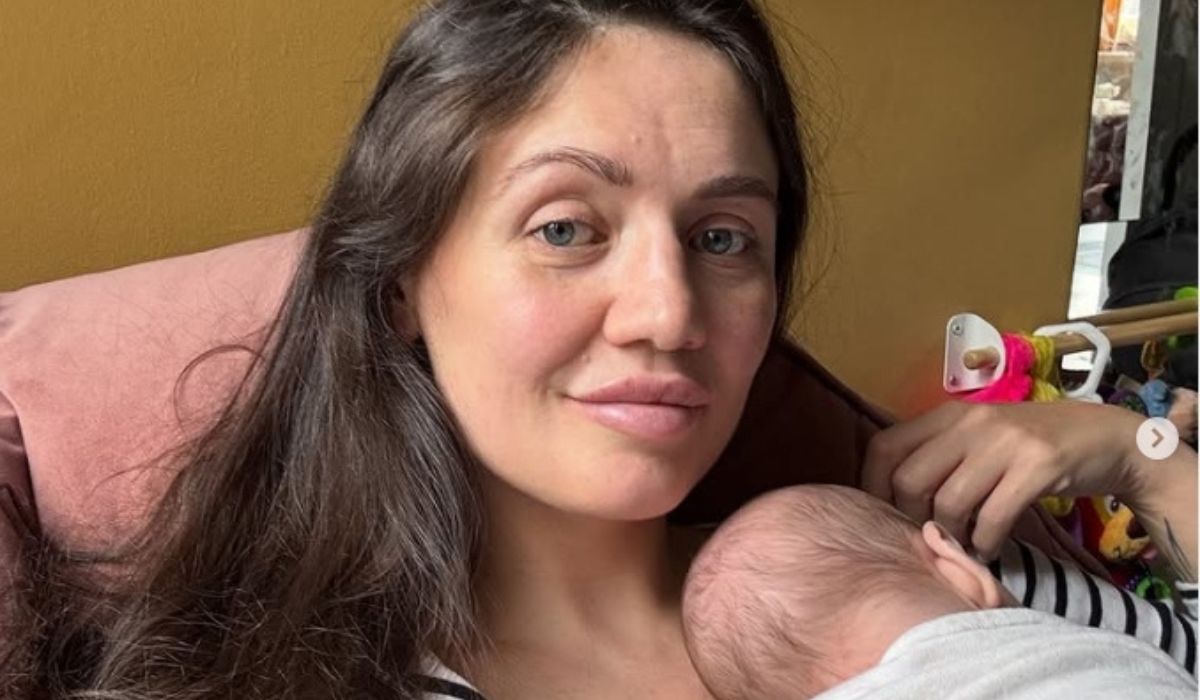 Kelley Donegan with her baby