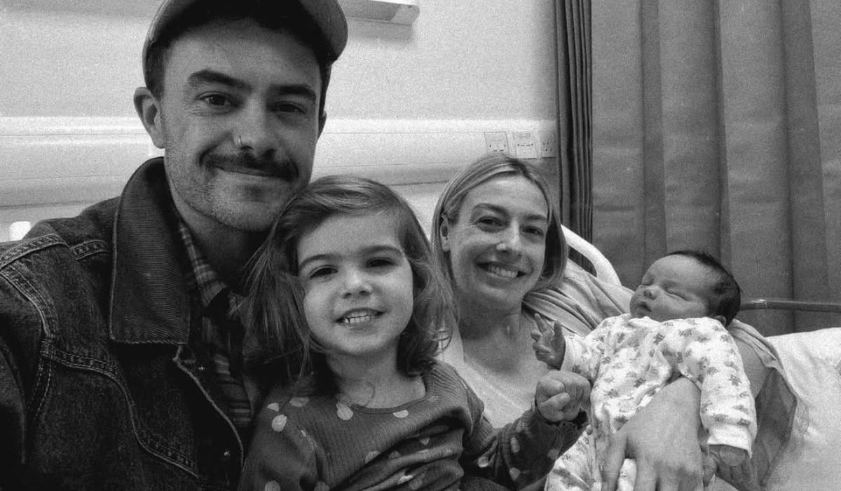 Bláthnaid Treacy and her family in hospital.