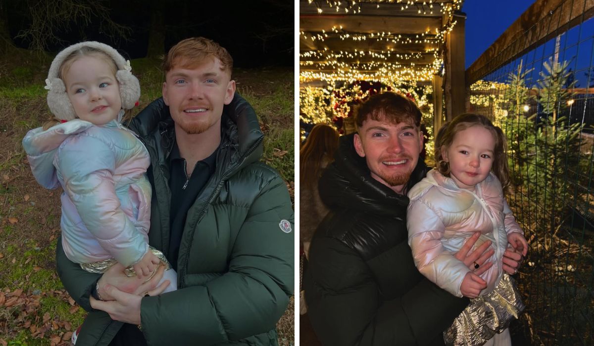 Jack Keating with his daughter