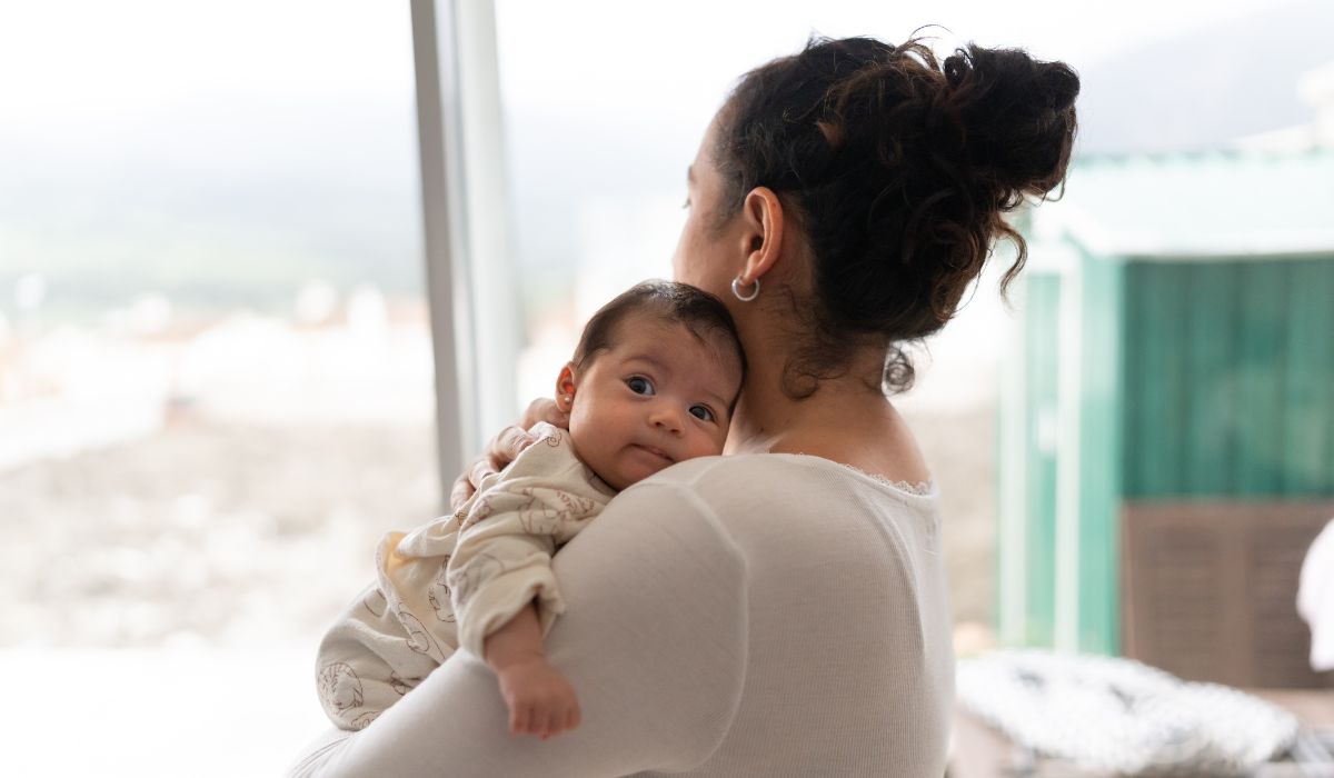 Woman and baby