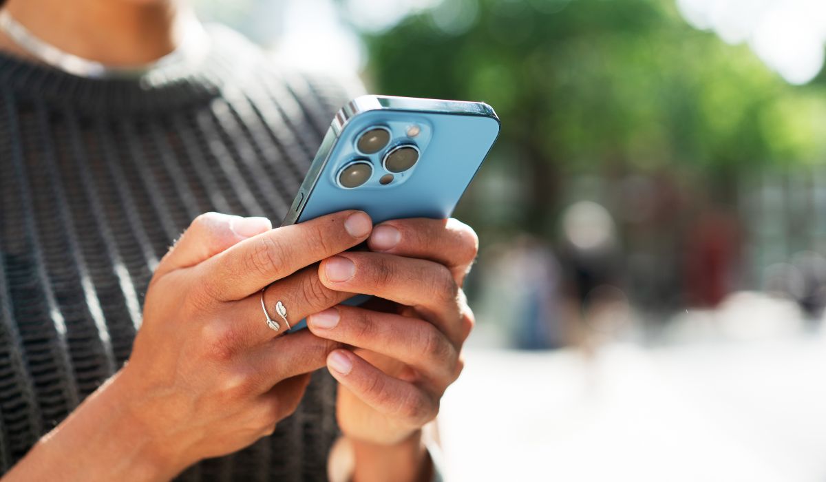 Person on a phone