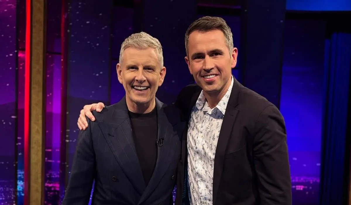 Patrick Kielty and Kieran Cuddihy on the Late Late Show. Pic: Instagram