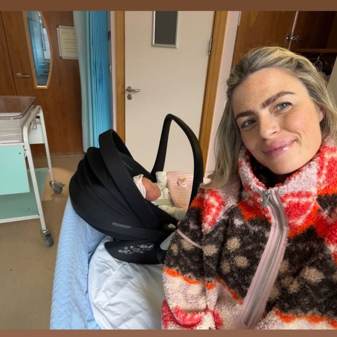 Lauren Arthurs and baby Lucy in hospital