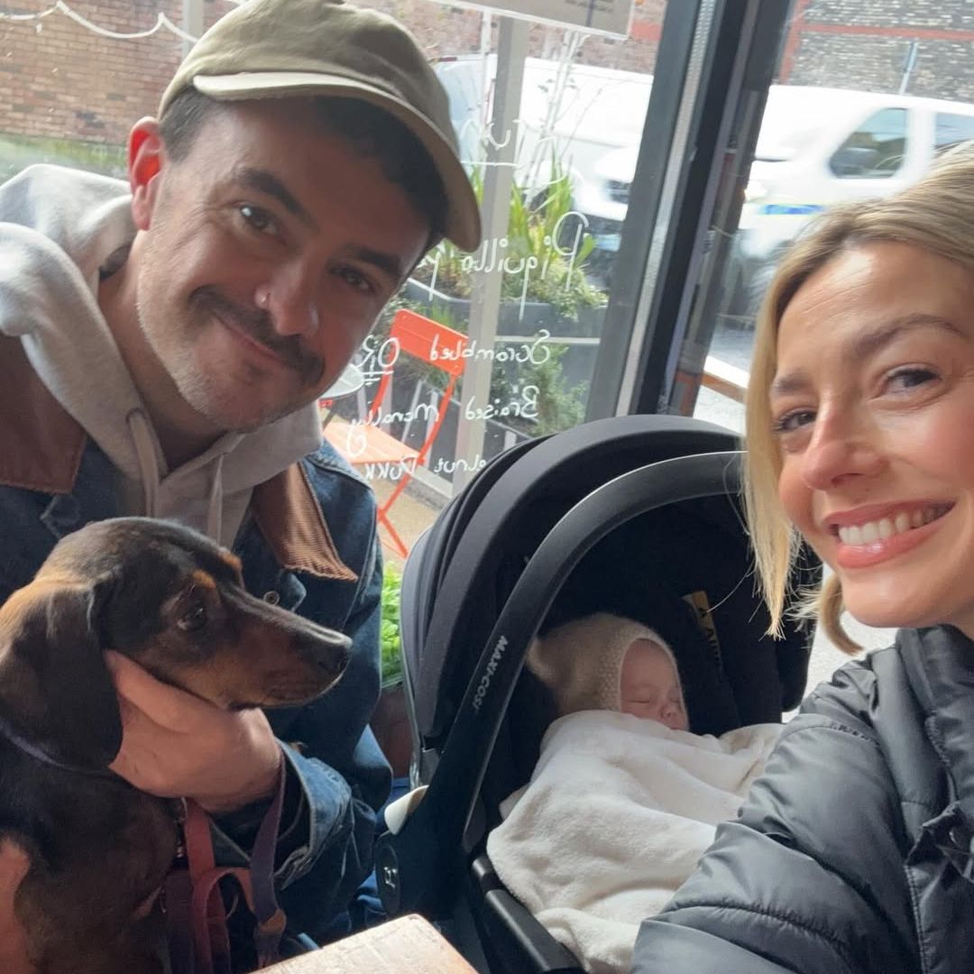 Bláthnaid Treacy and her husband and newborn son