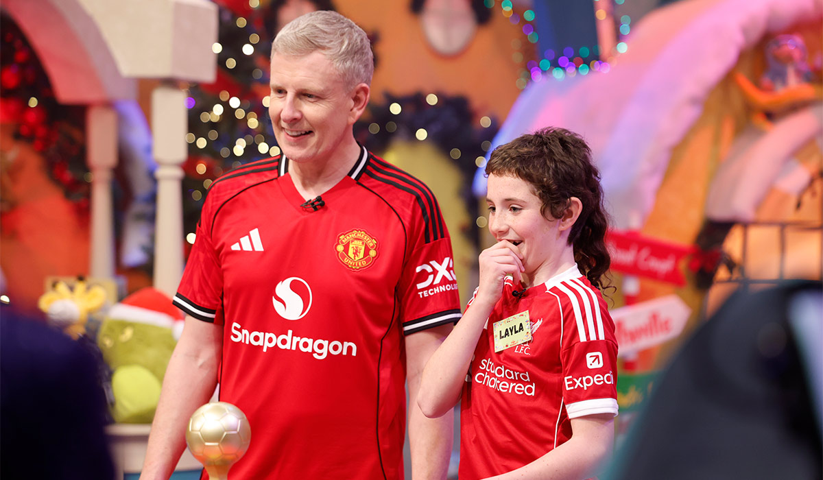 Layla Doyle (11) from Rathangan, Co Kildare, Toy Demonstrator at The Late Late Toy Show 2025. Pic: Andres Poveda